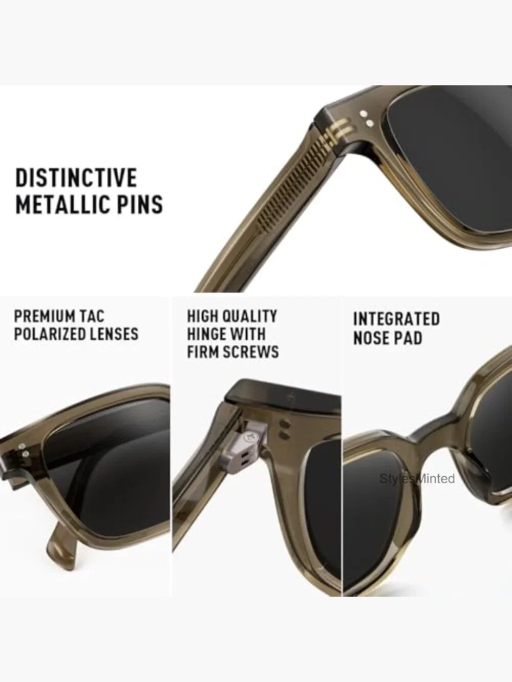 XXL Large Premium Polarized Sunglasses for Wide Face TR90 Frame UV400